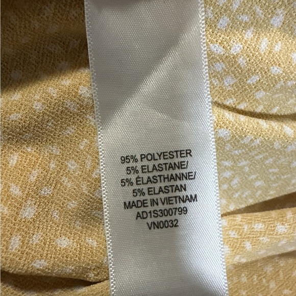 Adrianna Papell Mustard Blouse with White Accents - Picture 7 of 7